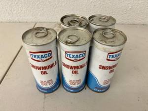Texaco Snowmobile Oil - 5 Cans