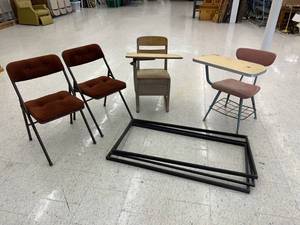 Student Desks, Folding Chairs & Metal Frames