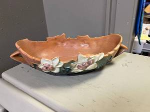 Roseville Pottery Magnolia 449-10 Console Bowl