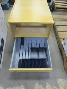 lot 205 image: CUBBY CABINET WITH 1 DRAWER.  NO LEGS.