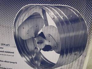 lot 210 image: MASTER FLOW 1450 CFM SIlver Electric Powered Gable Mount Electric Attic Fan (OPEN BOX)