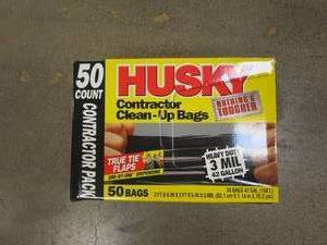 lot 218 image: HUSKY 42 Gal. Contractor Bags (50-Count)
