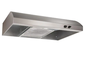 lot 206 image: BROAN NUTONE AR1 Series 30 in. 270 Max Blower CFM 4-Way Convertible Under-Cabinet Range Hood with Light in Stainless Steel (OPEN BOX)