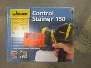 lot 271 image: WAGNER Control Stainer 150 HVLP Handheld Sprayer (OPEN BOX)