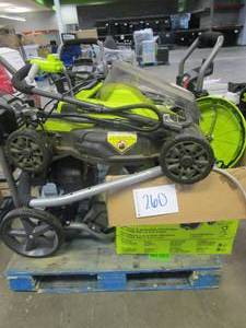 lot 260 image: RYOBI WHOLESALE PALLET - PRESSURE WASHERS & A MOWER (UNTESTED ITEMS)
