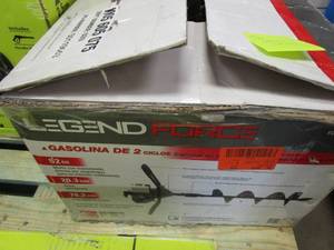 lot 305 image: LEGEND FORCE 52 cc 2-Cycle Gas Powered 1-Man Earth Auger with 8 in. Bit (UNTESTED, VERY USED)