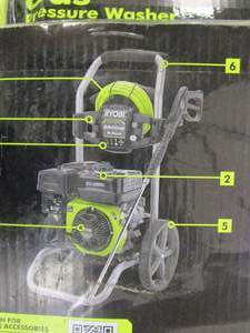 lot 306 image: RYOBI 2900 PSI 2.5 GPM Cold Water Gas Pressure Washer (OPEN BOX)