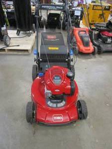 lot 316 image: TORO 21465 Recycler 22 in. Briggs & Stratton SmartStow Personal Pace High-Wheel Drive Gas Walk Behind Self Propelled Lawn Mower (NICE CONDITION, RUNS)