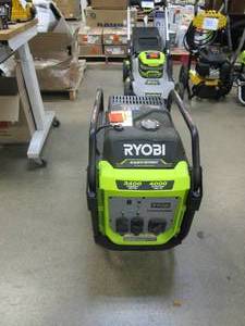 lot 323 image: RYOBI 4000-Watt Gasoline Powered Digital Inverter Generator with CO Shutdown (FOR PARTS ONLY, DOESNT RUN)