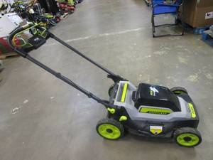 lot 333 image: RYOBI 40V HP Brushless 20 in. Cordless Battery Walk Behind Push Mower (Tool Only, FOR PARTS ONLY, DOESNT RUN)