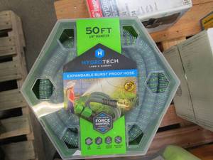 lot 277 image: HydroTech 50ft Expandable Burst Proof Hose - Green NEW IN PACKAGE