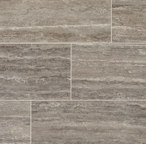 lot 291 image: Stonehollow Smoky Taupe 12 in. x 24 in. Glazed Porcelain Floor and Wall Tile (15.6 sq. ft.  case) (24 CASES TOTAL - 374 SQUARE FEET, SOME TILES APPEAR TO BE BROKEN)