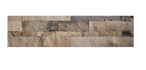 lot 266 image: ASPECT 23.6 in. x 5.9 in. Medley Slate Peel and Stick Stone Decorative Tile Backsplash 18 PACK