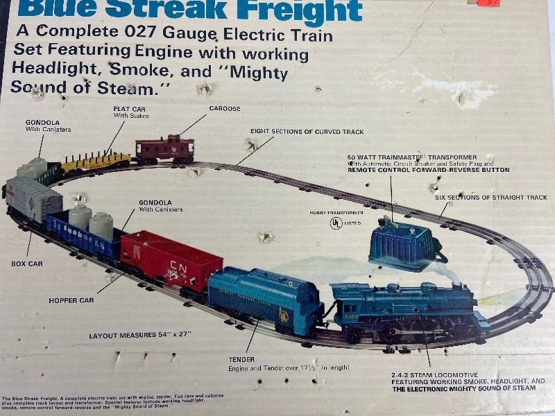 Lionel blue streak freight train set online