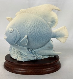 lot 392 image: A Trio of Ceramic & Studio Pottery Fish Figurines - One Carinia Coral