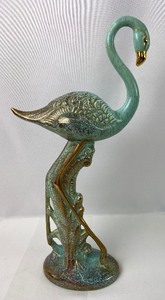 lot 2 image: Vintage California Originals Studio Pottery Flamingo and Ashtray