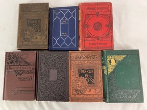 lot 83 image: Collection of Seven Antique Books- Late 1800s