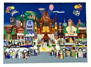 lot 62 image: Melanie Taylor Kent Large Hand Signed Original LE Serigraph on Paper - Hollywood Blvd