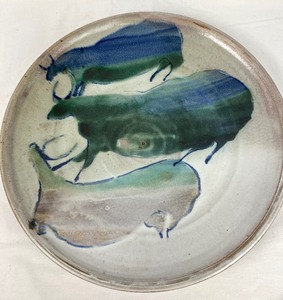 lot 264 image: Large Handmade Pottery Platter and Bowl