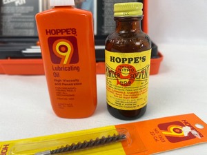 lot 357 image: Hoppes 9 Gun Cleaning Kit in Plastic Case