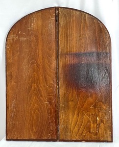 lot 335 image: Antique Mirror Set Created From Vintage Arched Window Frames