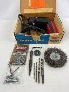 lot 365 image: Electric Drill & 40 Piece Socket Set