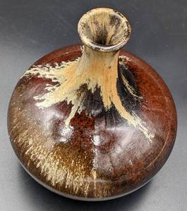 lot 45A image: Stoneware Studio Vase Signed by Michi Itami Zimmerman - Art Pottery