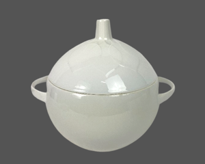 lot 154 image: Rosenthal China Serving Bowls - Lotus White - Made in Germany