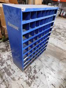 lot 27 image: Metal Fastenal Nut & Bolt Bin - 34 x 42 x 12 (d)