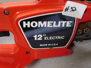 lot 52 image: Homelite 12 Electric Saw
