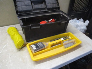 lot 34 image: Toolbox and air tools