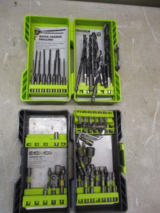 lot 100 image: Ryobi DrillBit Sets