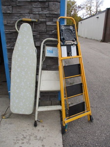 lot 137 image: 2 Step Ladders and Ironing Board