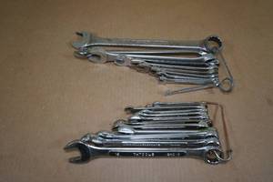 Assorted Combination Wrenches - SAE and Metric