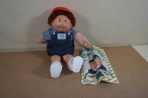 Vintage Cabbage Patch Kids Doll with Magazine