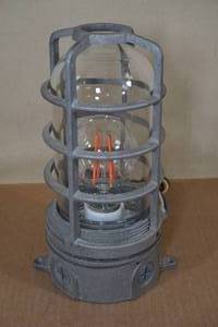 Vintage Red Railroad Caution Light