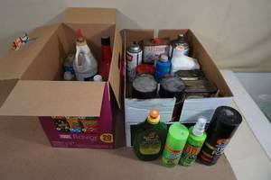 Assorted Garage and Automotive Chemicals