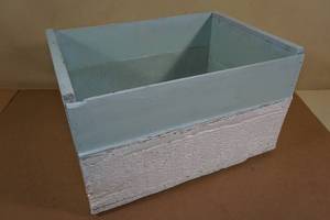 Vintage Painted Wood Shipping Crate -Snoboy Peaches