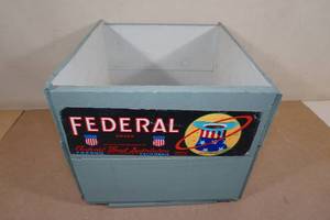 Vintage Wood Federal Fruit Shipping Crate