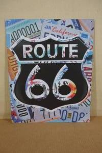Tin Route 66 Sign