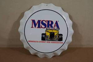 Tin Minnesota Street Rod Association Sign - Embossed