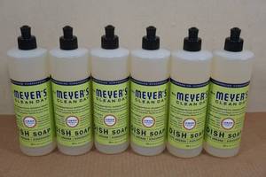 6 Mrs Meyers Dish Soap -16oz Each