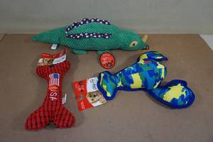 Dog Toys -19 Dinosaur & 10 Lobster and Bone