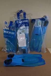 4 Pairs Cressi Adult Snorkel Fins