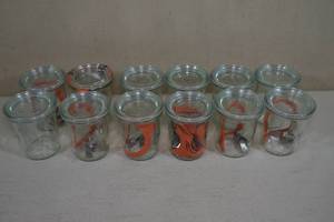 12 Weck 763 Mini Mold Jars -160mL