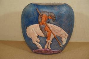 Native American Theme Planter