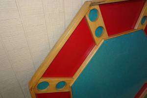 Octagon Poker Table with Folding Legs