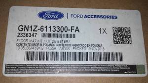 Floor Mat Kit GN1Z-6613300-FA