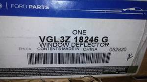 Window Deflector VGL3Z 18246 G