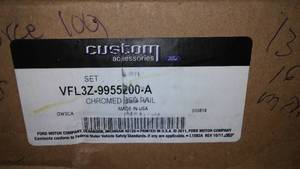 Chrome Bed Rails, VFL3Z-9955200-A.
